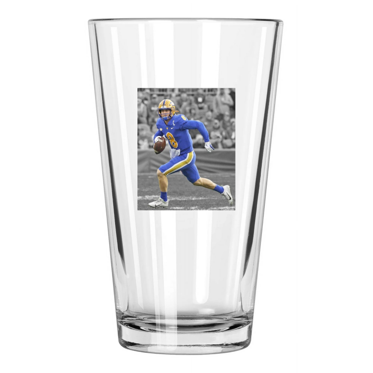 Pittsburgh Panthers Kenny Pickett Photo Ncaa Football Pint Beer Drinking Glass