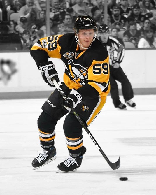Pittsburgh Penguins Jake Guentzel Glossy Keychain Print Spotlight Keychain