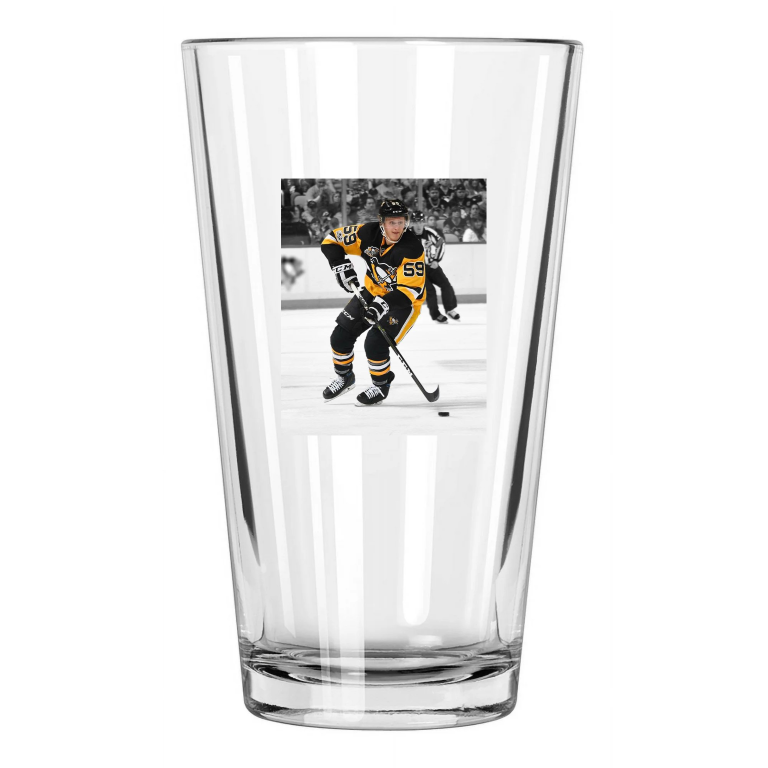 Pittsburgh Penguins Jake Guentzel Photo Spotlight Pint Beer Drinking Glass