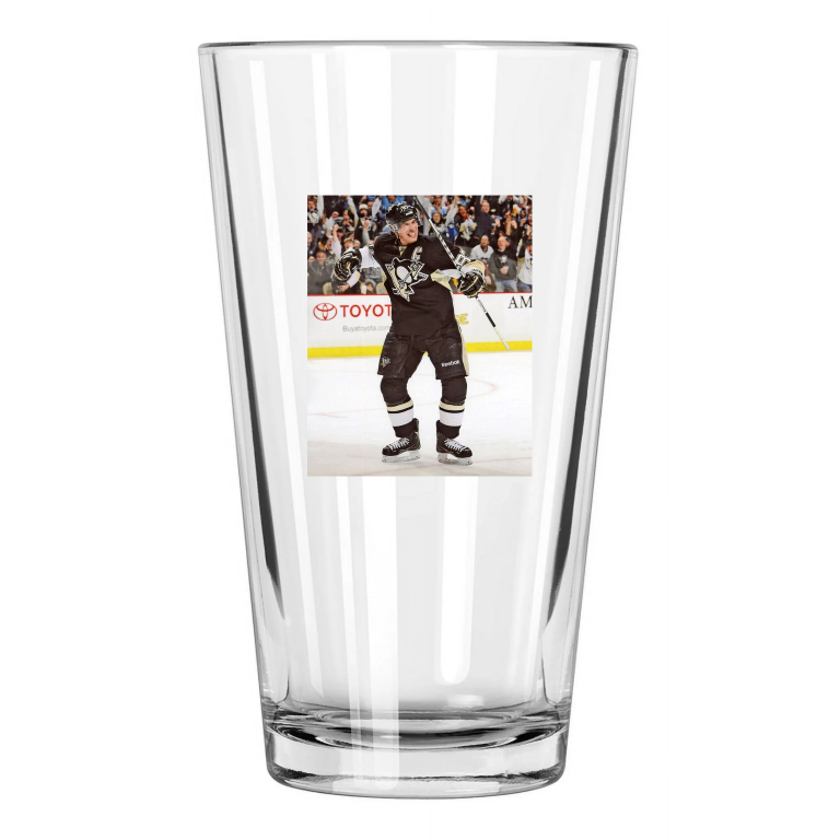 Pittsburgh Penguins Sidney Crosby Photo Nhl Hockey Pint Beer Drinking Glass