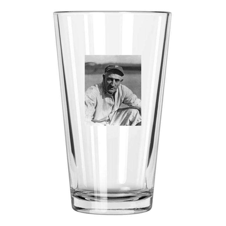 Pittsburgh Pirates Honus Wagner Photo Baseball Portrait Pint Beer Drinking Glass