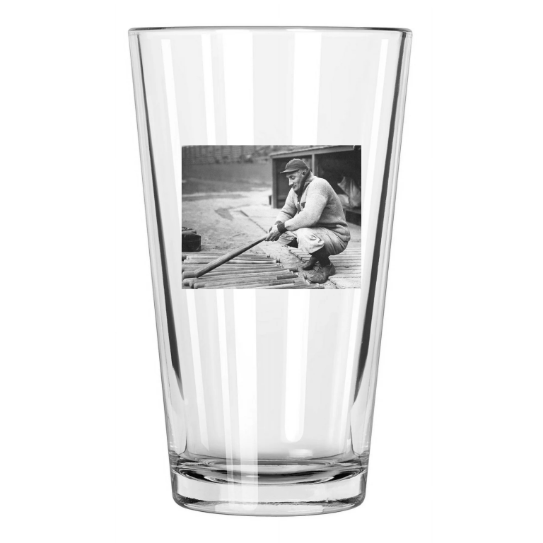 Pittsburgh Pirates Honus Wagner Photo Vintage Hof 36 Pint Beer Drinking Glass