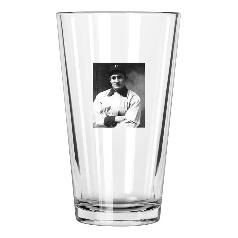Pittsburgh Pirates Honus Wagner Vintage Baseball Portrait Pint Beer Glass