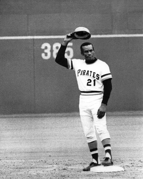 Pittsburgh Pirates Roberto Clemente Glossy Keychain 3000Th Hit Print