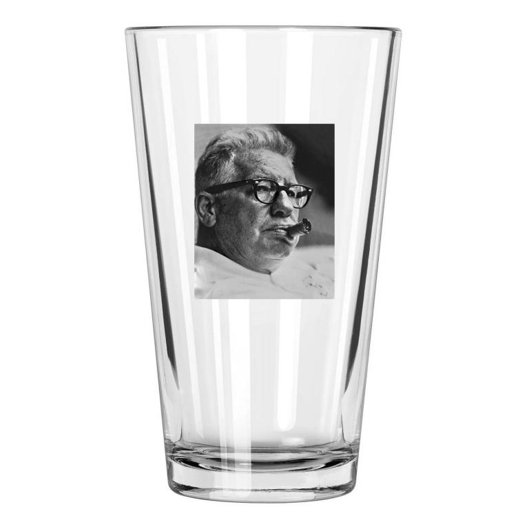 Pittsburgh Steelers Arthur Art Rooney Football Owner Pint Beer Drinking Glass