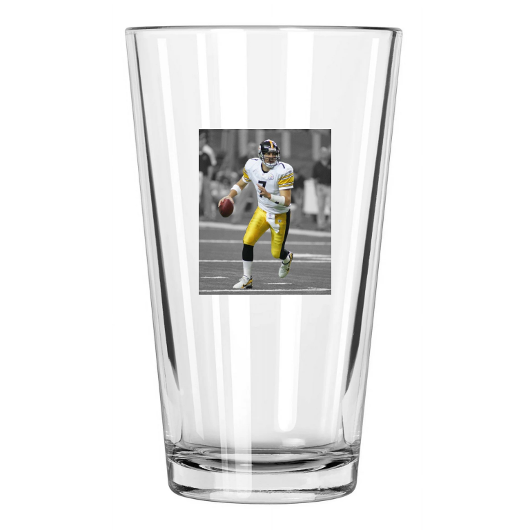 Pittsburgh Steelers Ben Roethlisberger Spotlight 1 Pint Beer Drinking Glass