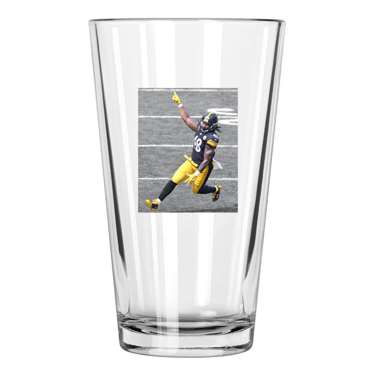 Pittsburgh Steelers Bud Dupree Photo Spotlight Pint Beer Drinking Glass
