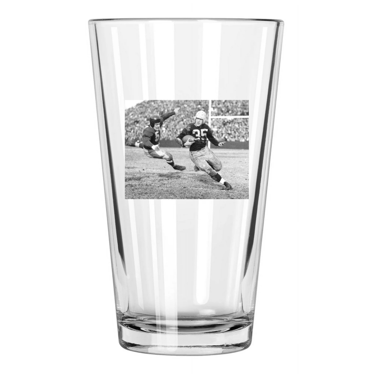 Pittsburgh Steelers Bullet Bill Dudley Photo Hof 66 1 Pint Beer Drinking Glass
