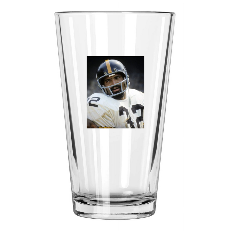Pittsburgh Steelers Franco Harris Photo Hof 90 Pint Beer Drinking Glass