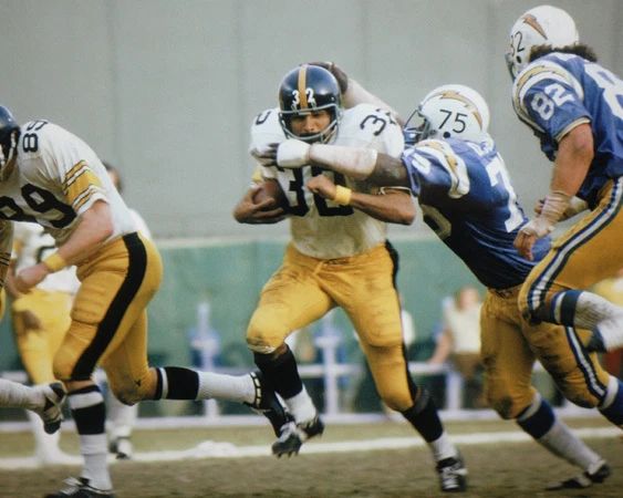 Pittsburgh Steelers Franco Harris And Rams Deacon Jones Glossy Keychain Print