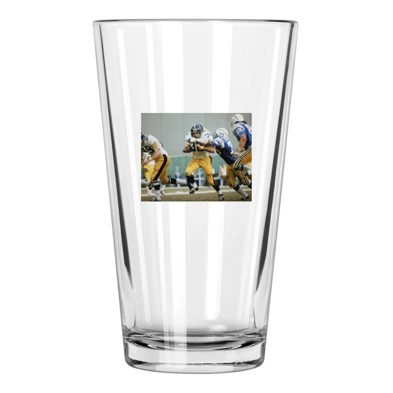 Pittsburgh Steelers Franco Harris And Rams Deacon Jones Pint Beer Drinking Glass