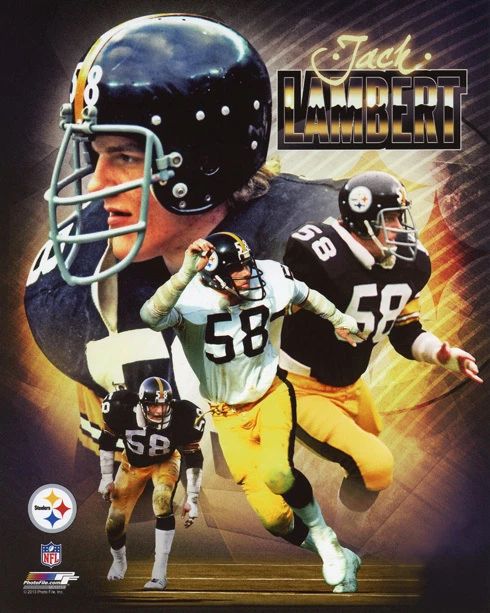 Pittsburgh Steelers Jack Lambert Glossy Keychain Collage Football Keychain