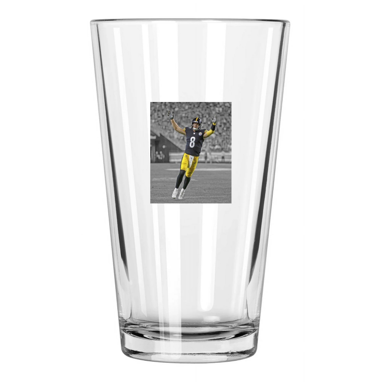 Pittsburgh Steelers Kenny Pickett Photo Spotlight 2 Pint Beer Drinking Glass