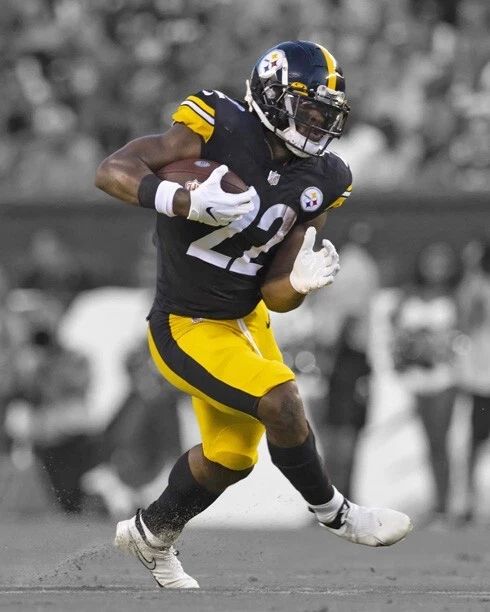 Pittsburgh Steelers Najee Harris Glossy Photo Spotlight Poster Print 1