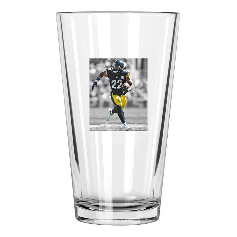 Pittsburgh Steelers Najee Harris Photo Spotlight 2 Pint Beer Drinking Glass