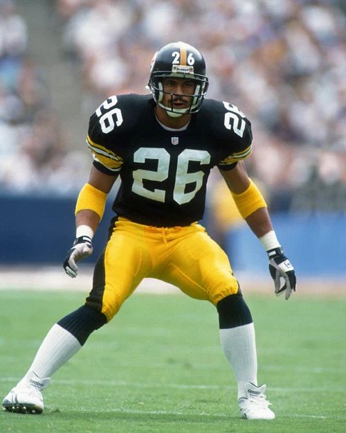 Pittsburgh Steelers Rod Woodson Glossy Keychain Football Keychain Hof 2009