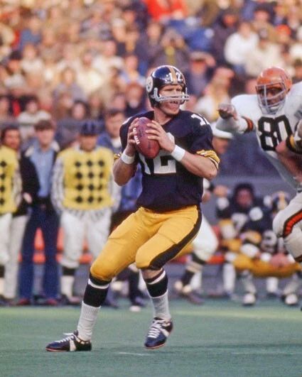 Pittsburgh Steelers Terry Bradshaw Glossy Keychain Football Print Hof 89