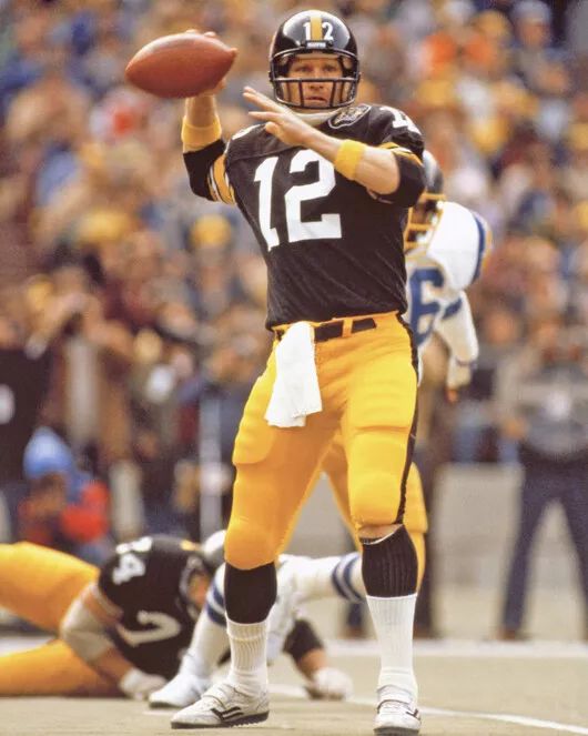 Pittsburgh Steelers Terry Bradshaw Glossy Magnet Nfl Color Football Print