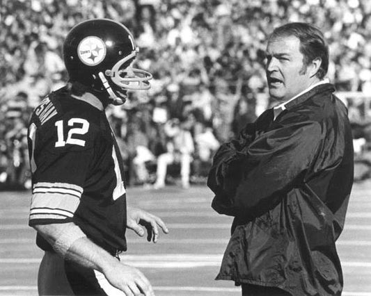Pittsburgh Steelers Terry Bradshaw And Chuck Noll Magnet Print Glossy Magnet