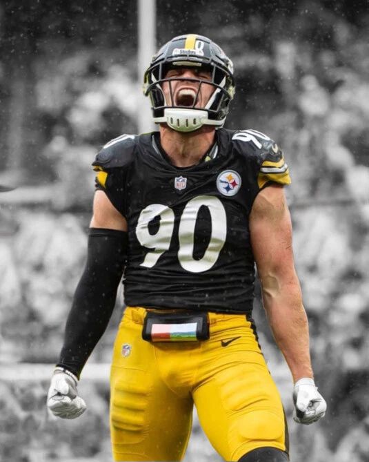 Pittsburgh Steelers Tj Watt Glossy Magnet Spotlight Rain Magnet