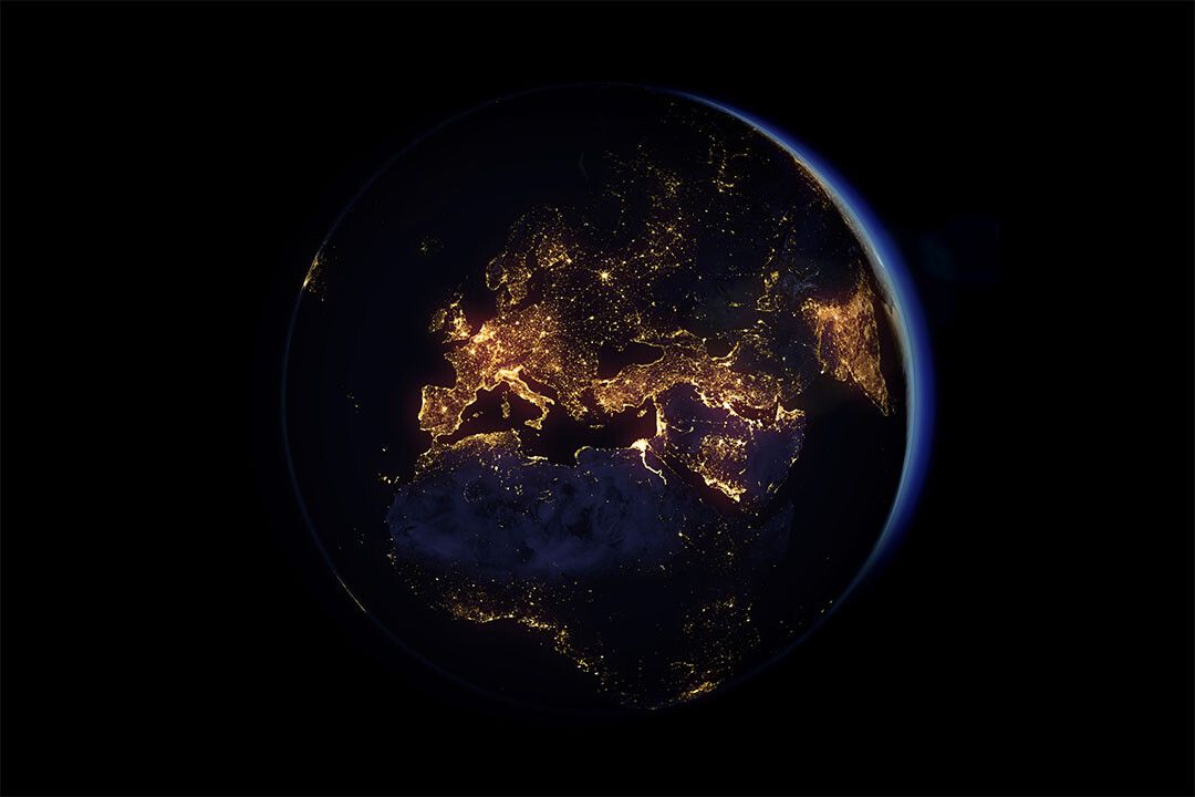 Planet Earth View From Space Dark Sky Jigsaw Puzzle