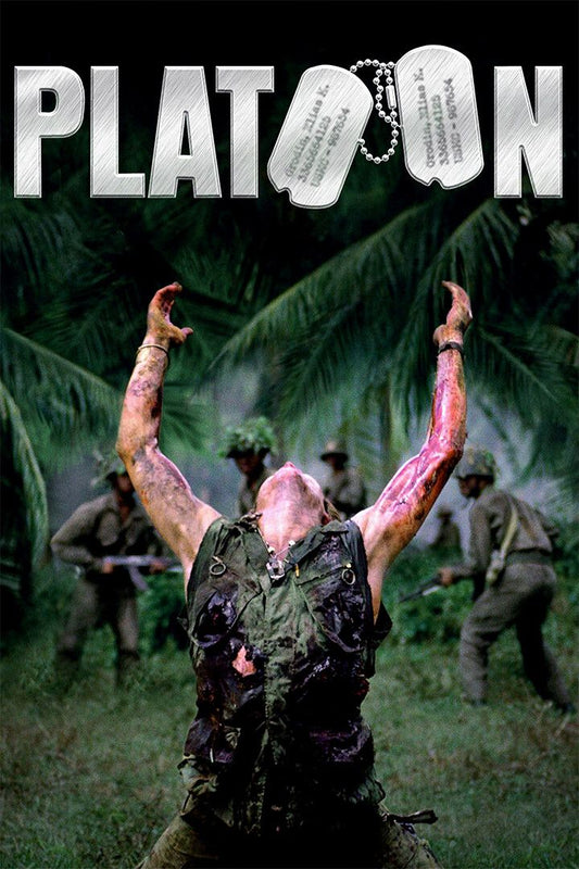 Platoon American War Movie Cover Berenger Dafoe Sheen Art Print D Jigsaw Puzzle