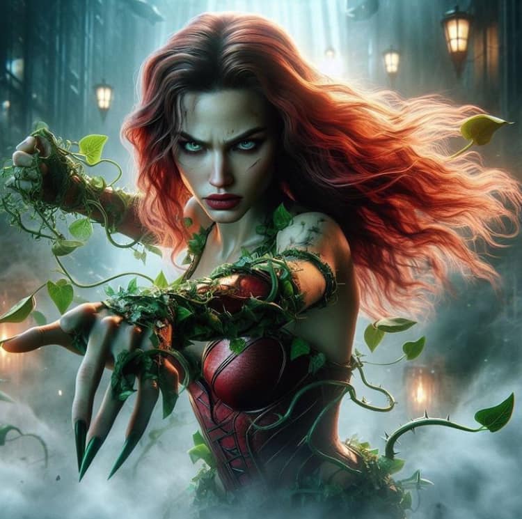 Poison Ivy Character Portrait Print Poster