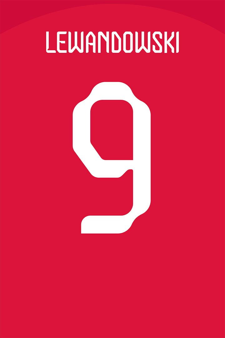 Poland #9 Robert Lewandowski World Soccer Championship Jigsaw Puzzle