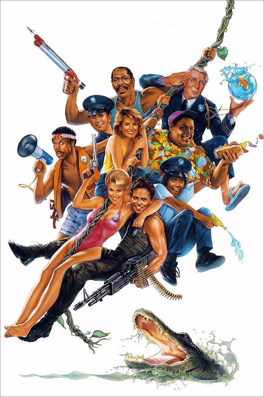 Police Academy Comedy Film Series Miami Beach Art Home Decor Jigsaw Puzzle