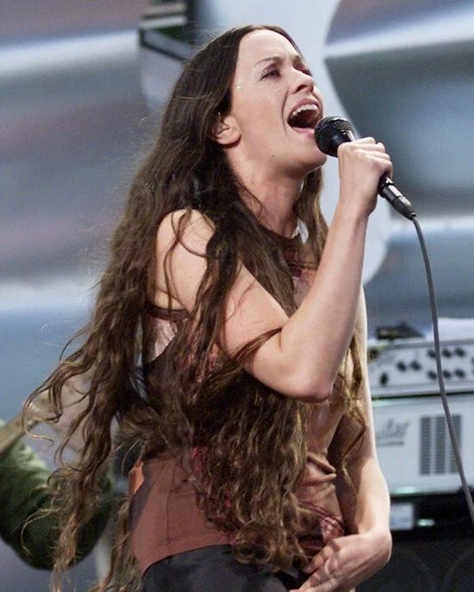 Pop Rock Singer Alanis Morissette Glossy Photo Celebrity Music Icon Print