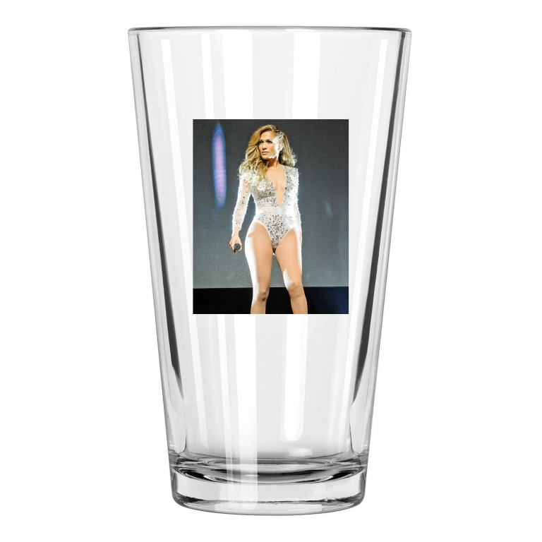 Pop Singer Icon Jennifer Lopez Photo Concert Pint Beer Drinking Glass