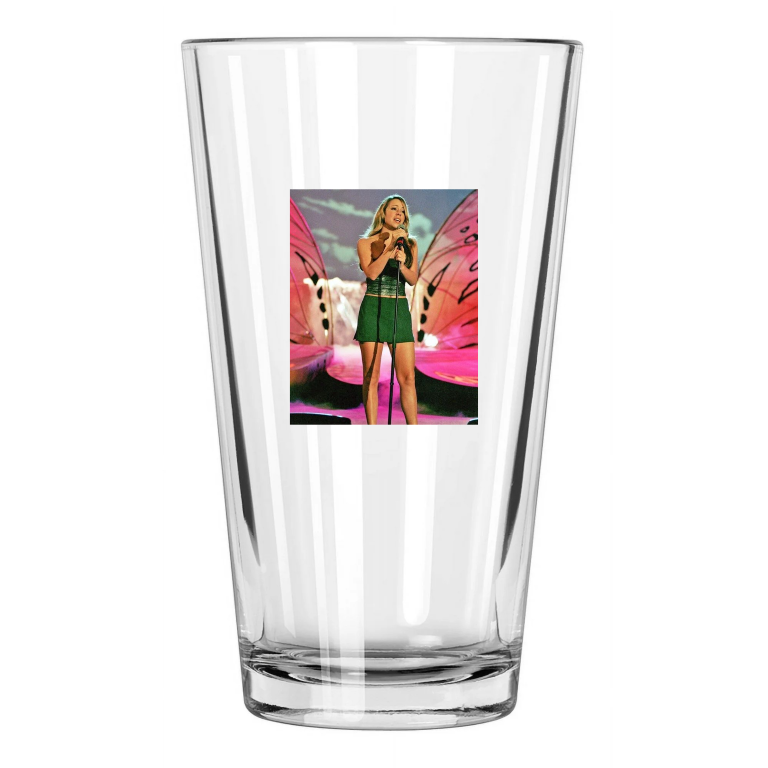 Pop Singer Mariah Carey Music R&B Hip Hop Singer 1 Pint Beer Drinking Glass