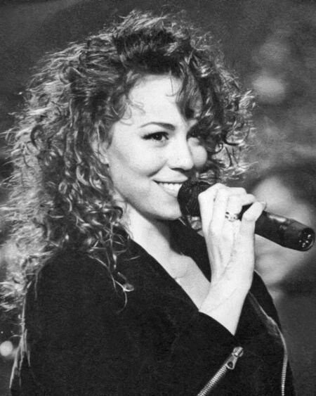 Pop Singer Mariah Carey Glossy Keychain Music Print R&B Hip Hop Singer Keychain 2