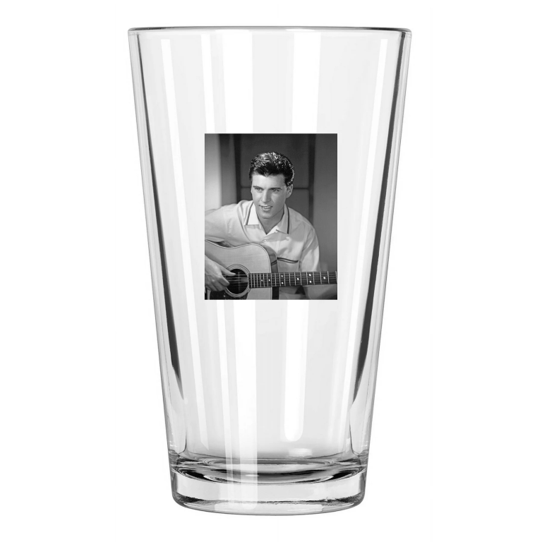 Pop Singer Ricky Nelson Photo Music Rock And Roll 1 Pint Beer Drinking Glass