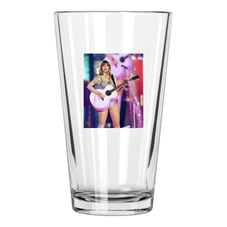 Pop Singer Taylor Swift Photo Celebrity Icon Pint Beer Drinking Glass