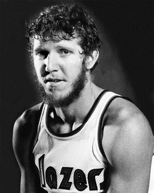Portland Trail Blazers Bill Walton Glossy Keychain Basketball Print Hof 93