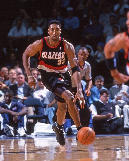 Portland Trail Blazers Scottie Pippen Glossy Photo Print Poster Hof 2010