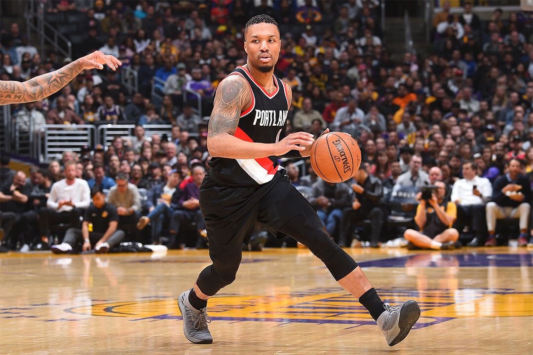 Portland Trail Blazers Team Match Damian Lillard Athlete Jigsaw Puzzle