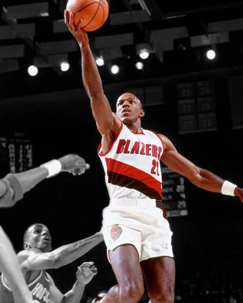 Portland Trailblazers Clyde Drexler Glossy Keychain Spotlight Keychain