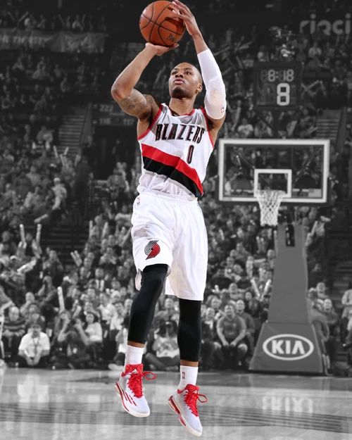 Portland Trailblazers Damian Lillard Glossy Keychain Spotlight Keychain