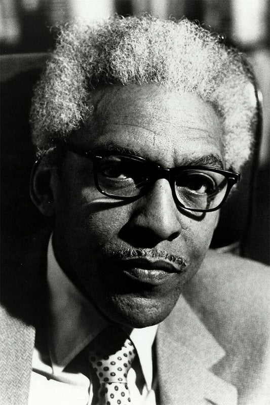Portrait Of Bayard Rustin Painting Print Jigsaw Puzzle