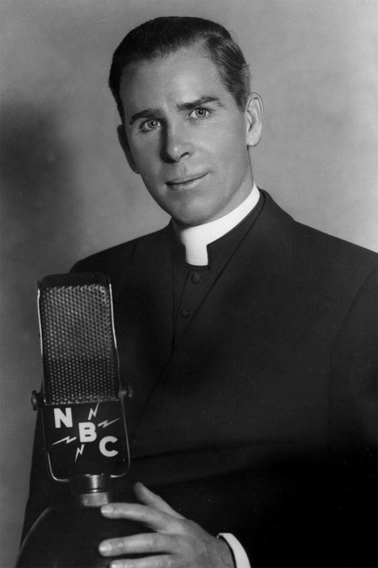Portrait Of Bishop Fulton Sheen Print Jigsaw Puzzle