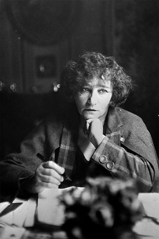 Portrait Of Colette At Writing French Author Painting Print Jigsaw Puzzle