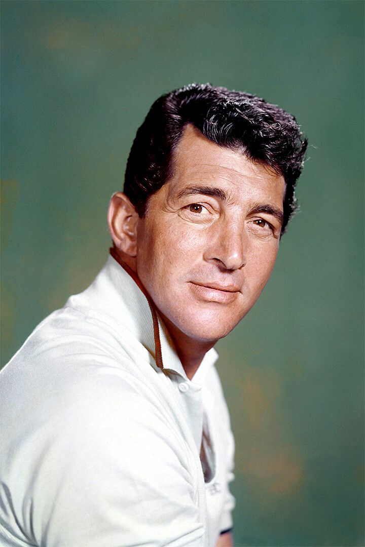 Portrait Of Dean Martin Comedian Print Jigsaw Puzzle