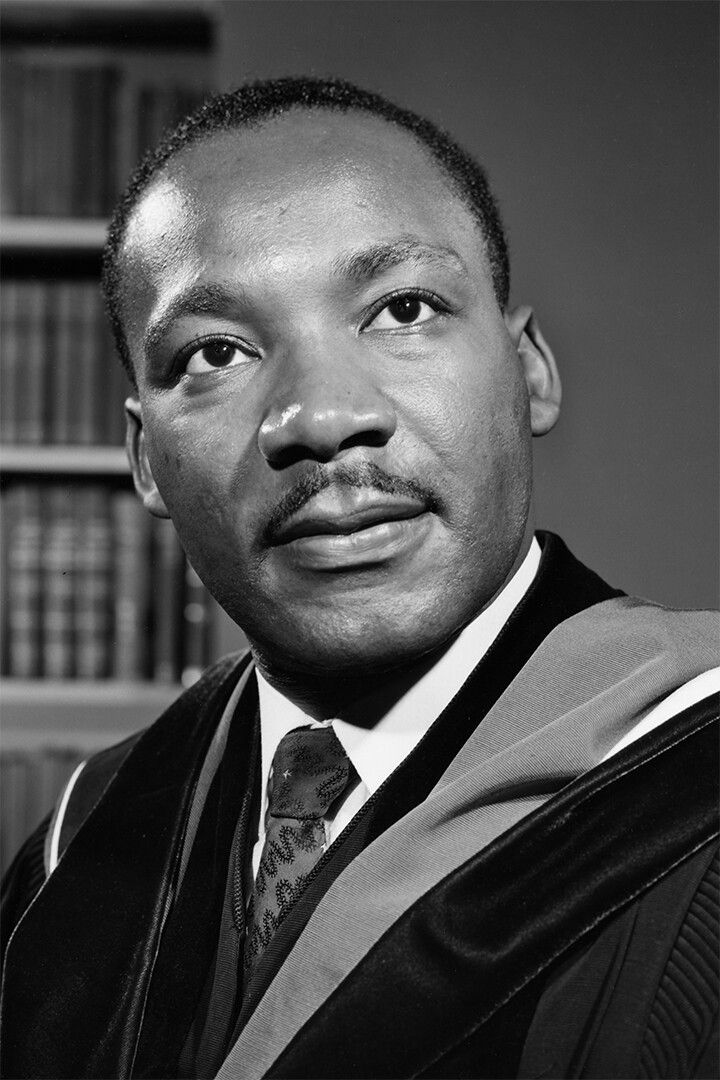 Portrait Of Dr Martin Luther King Print Jigsaw Puzzle