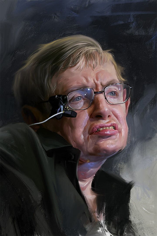 Portrait Of Dr Stephen Hawking Astronomer Jigsaw Puzzle