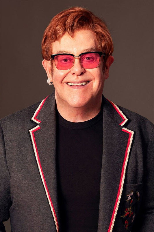Portrait Of Elton John Singer Composer Jigsaw Puzzle