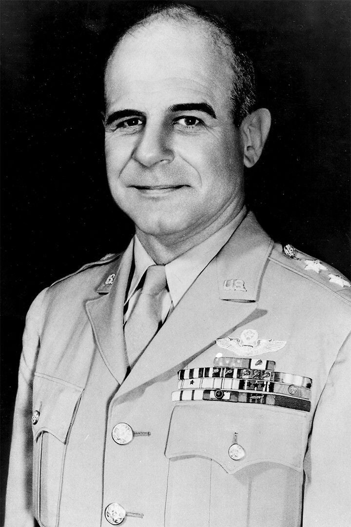 Portrait Of General Jimmy Doolittle Print Canvas Jigsaw Puzzle