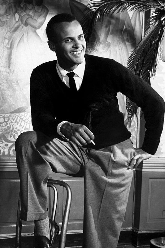 Portrait Of Harry Belafonte American Singer Jigsaw Puzzle