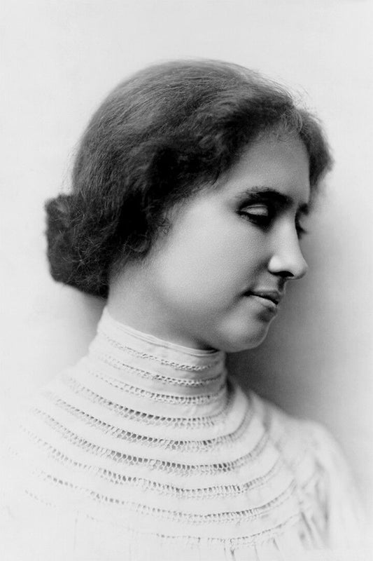 Portrait Of Helen Keller Political Activist Print Jigsaw Puzzle